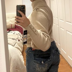 Karl Lagerfield Paris - Turtle Neck Sweater Beige Color